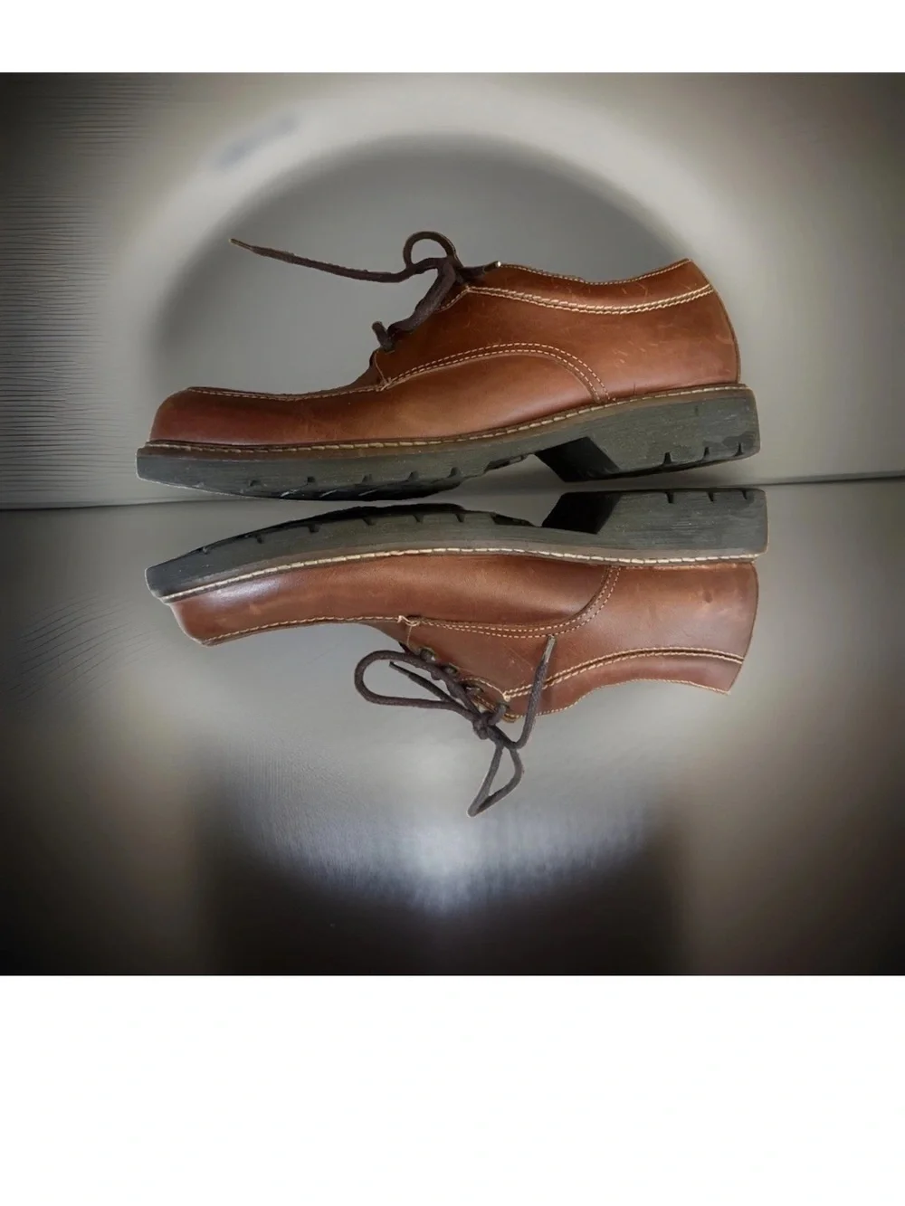 Johnston And Murphy Leather  Oxfords Made In Brazil 20-8013 Size 9.5